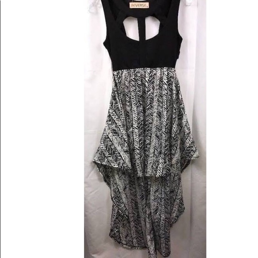 high low aztec dress